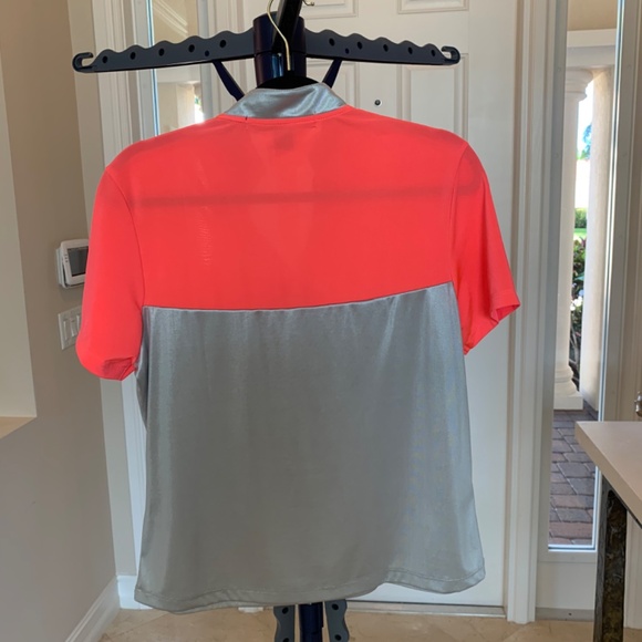 Jamie Sadock Coral/Gray Golf Top sz M - Picture 3 of 4